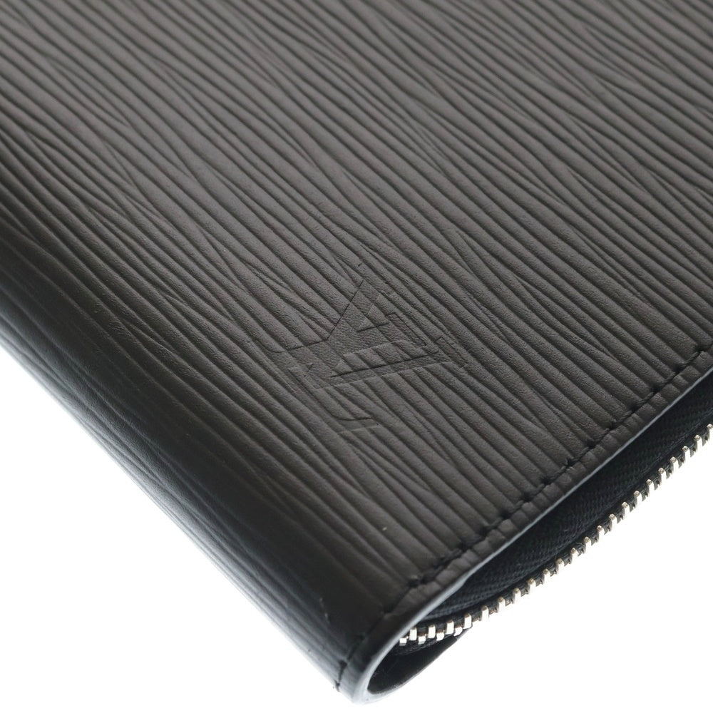 LOUIS VUITTON(ルイヴィトン) ポシェットジュール セカンドバッグ クラッチバッグ ケース ポーチ ブラック レザー M58820 シルバー金具
