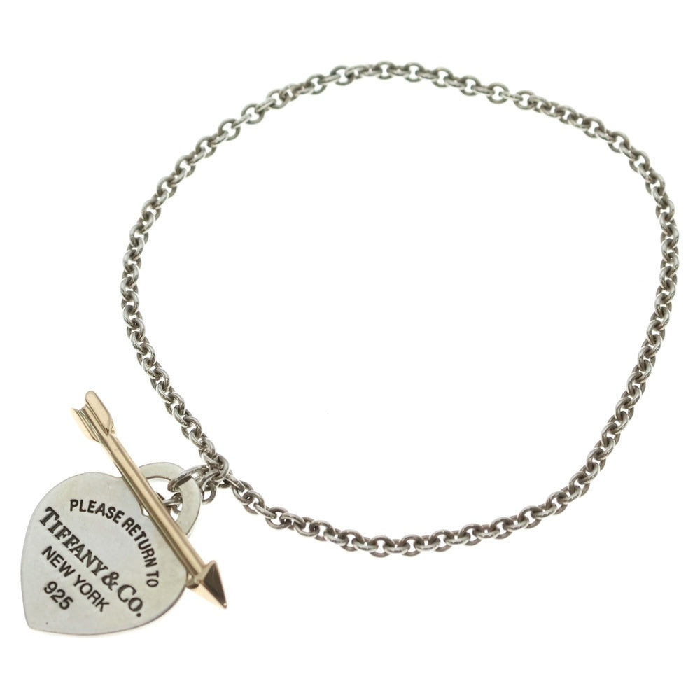 TIFFANY & Co.(ティファニー) リターントゥ ラブストラック ハートアンドアロー ハートタグ コンビ シルバー ブレスレット SV925/750