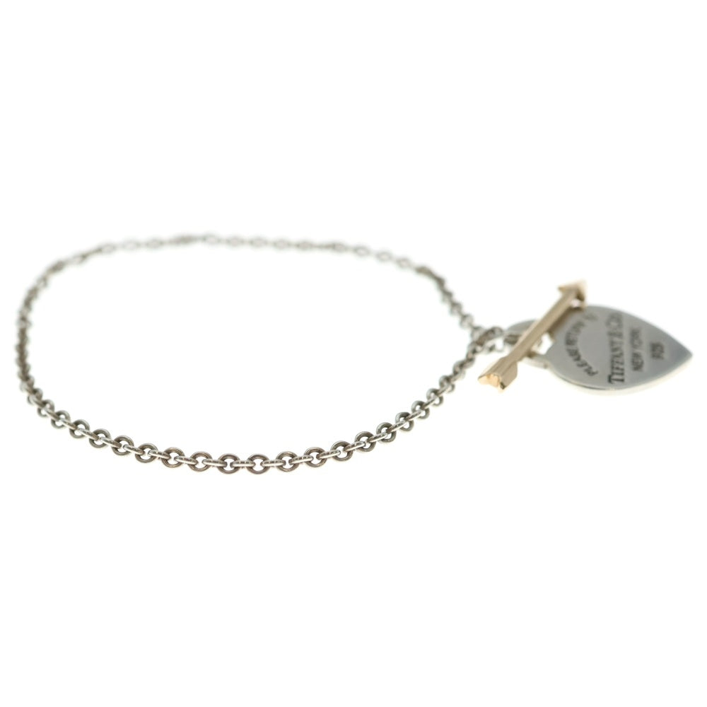 TIFFANY & Co.(ティファニー) リターントゥ ラブストラック ハートアンドアロー ハートタグ コンビ シルバー ブレスレット SV925/750