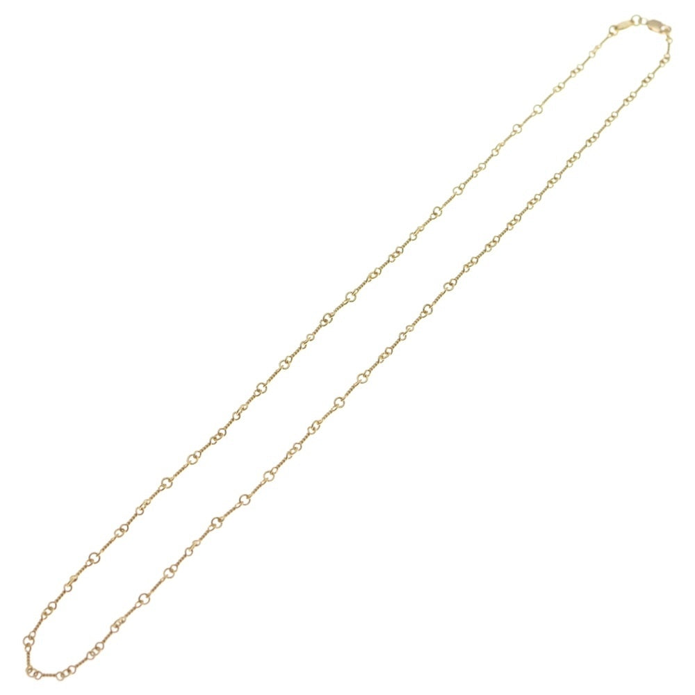 CHROME HEARTS(クロムハーツ) 22K NECKCHAIN T20 ツイストチェーンネックレス 20inch ゴールド BCA015