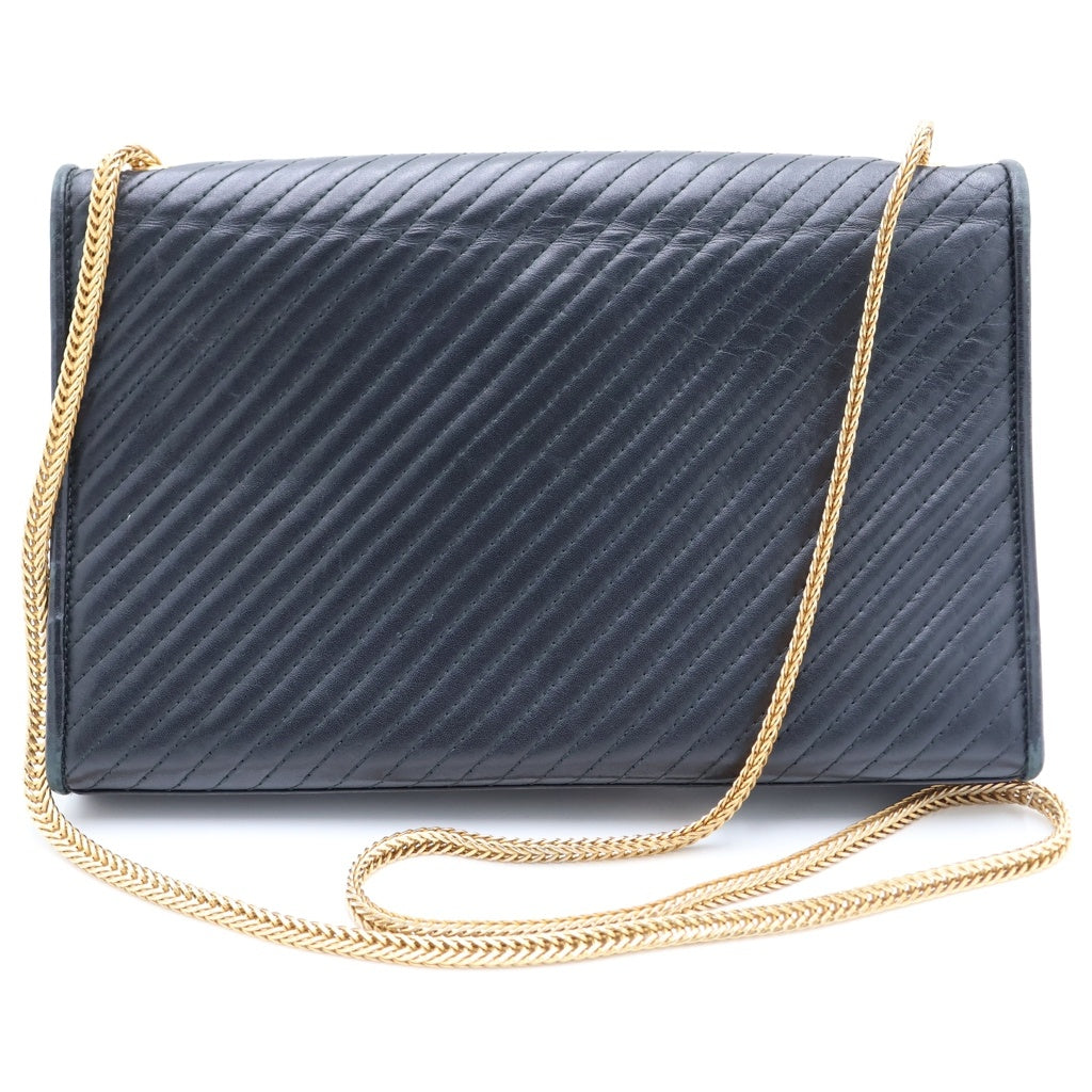 SAINT LAURENT PARIS(サンローランパリ) ケイト ショルダーバッグ チェーンバッグ ブラック レザー 332640 ゴールド金具 レディース