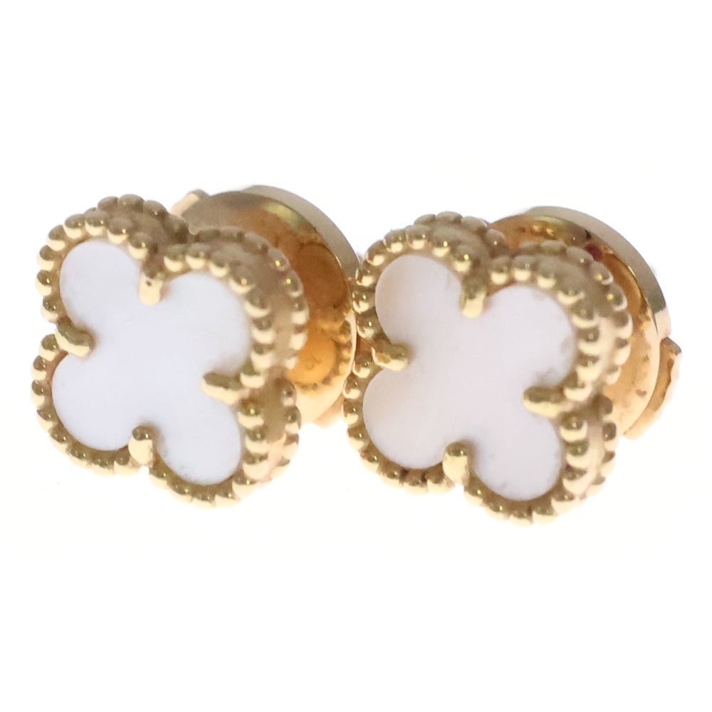 Van Cleef & Arpels(ヴァンクリーフアンドアーペル) スウィートアルハンブラ マザーオブパール ピアス K18YG イエローゴールド VCARA44800 レディース