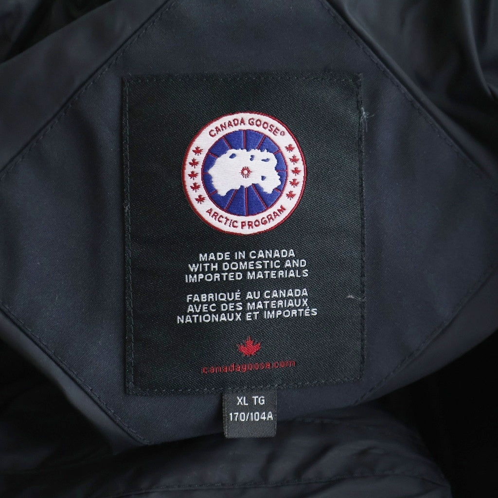 CANADA GOOSE(カナダグース) モンテベロ パーカー ファーフーデッド ジップアップ ダウンジャケット ネイビー 2530LA レディース