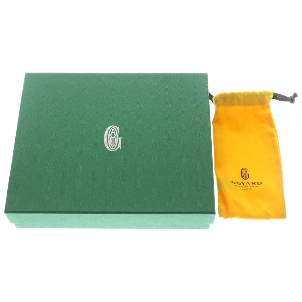 GOYARD(ゴヤール) シープル ポーチPM ショルダーバッグ レザー×PVC オレンジ シルバー金具 レディース