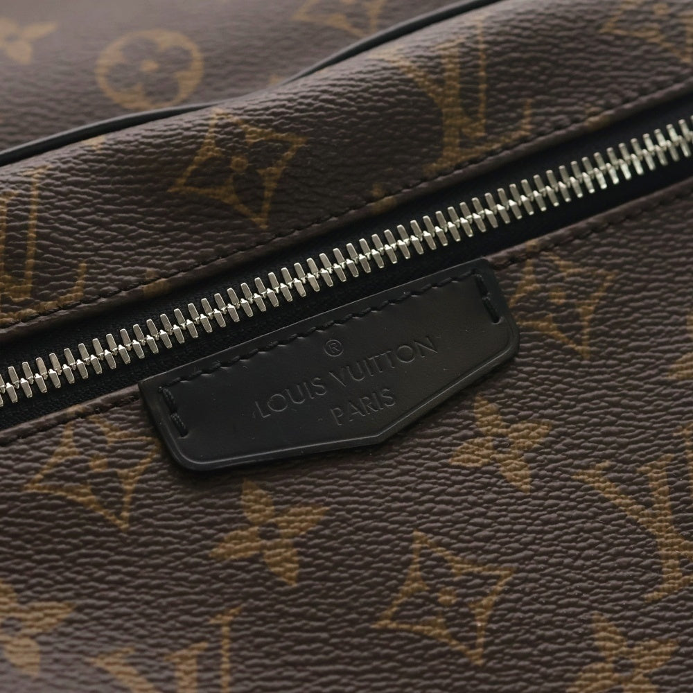 LOUIS VUITTON(ルイヴィトン) ジョッシュ モノグラムマカサー PVC レザー バックパック リュックサック シルバー金具 ブラウン/ブラック M41530 レディース