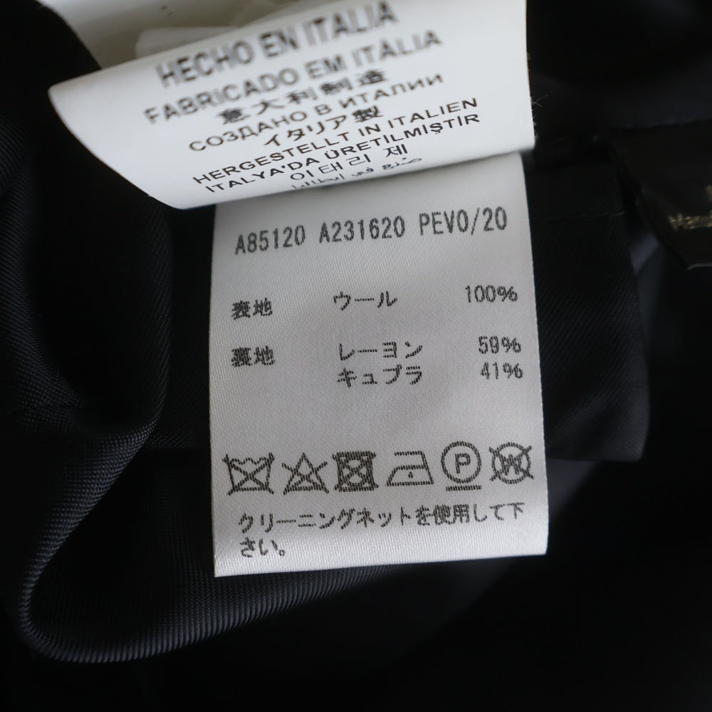 VERSACE(ヴェルサーチ) ロングコート ブルー ウール 42