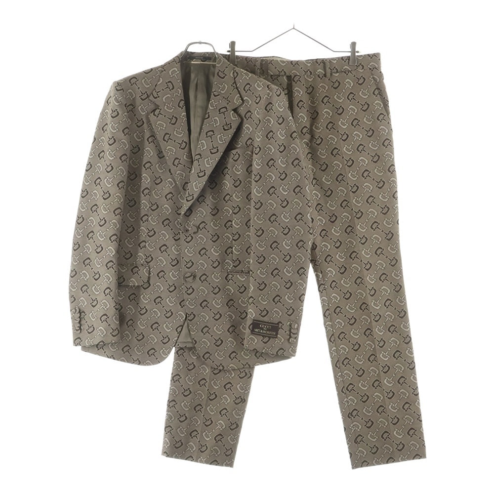 GUCCI(グッチ) マキシホースビット シングル セットアップスーツ ベージュ