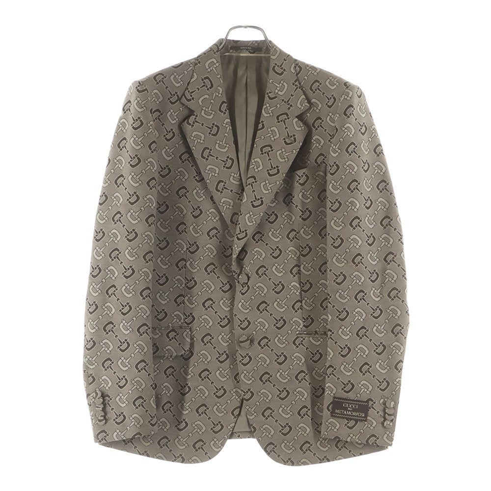 GUCCI(グッチ) マキシホースビット シングル セットアップスーツ ベージュ