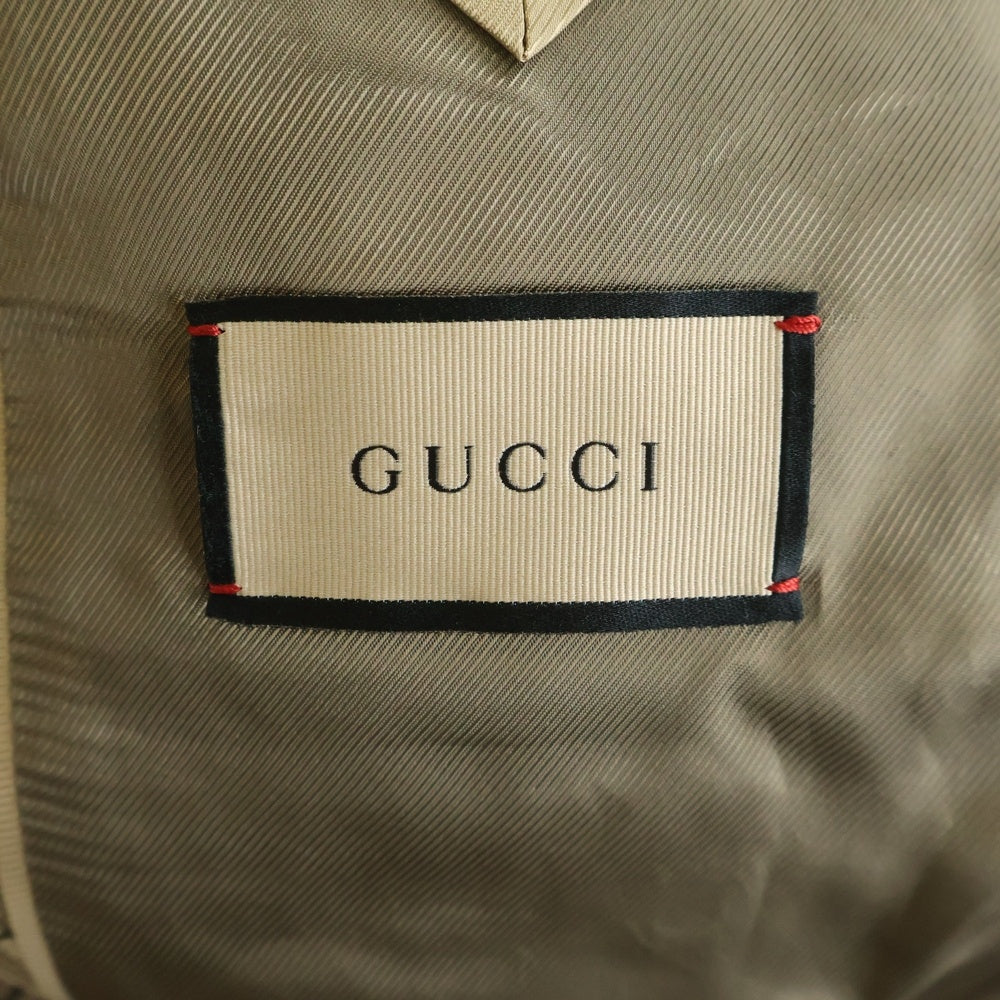GUCCI(グッチ) マキシホースビット シングル セットアップスーツ ベージュ