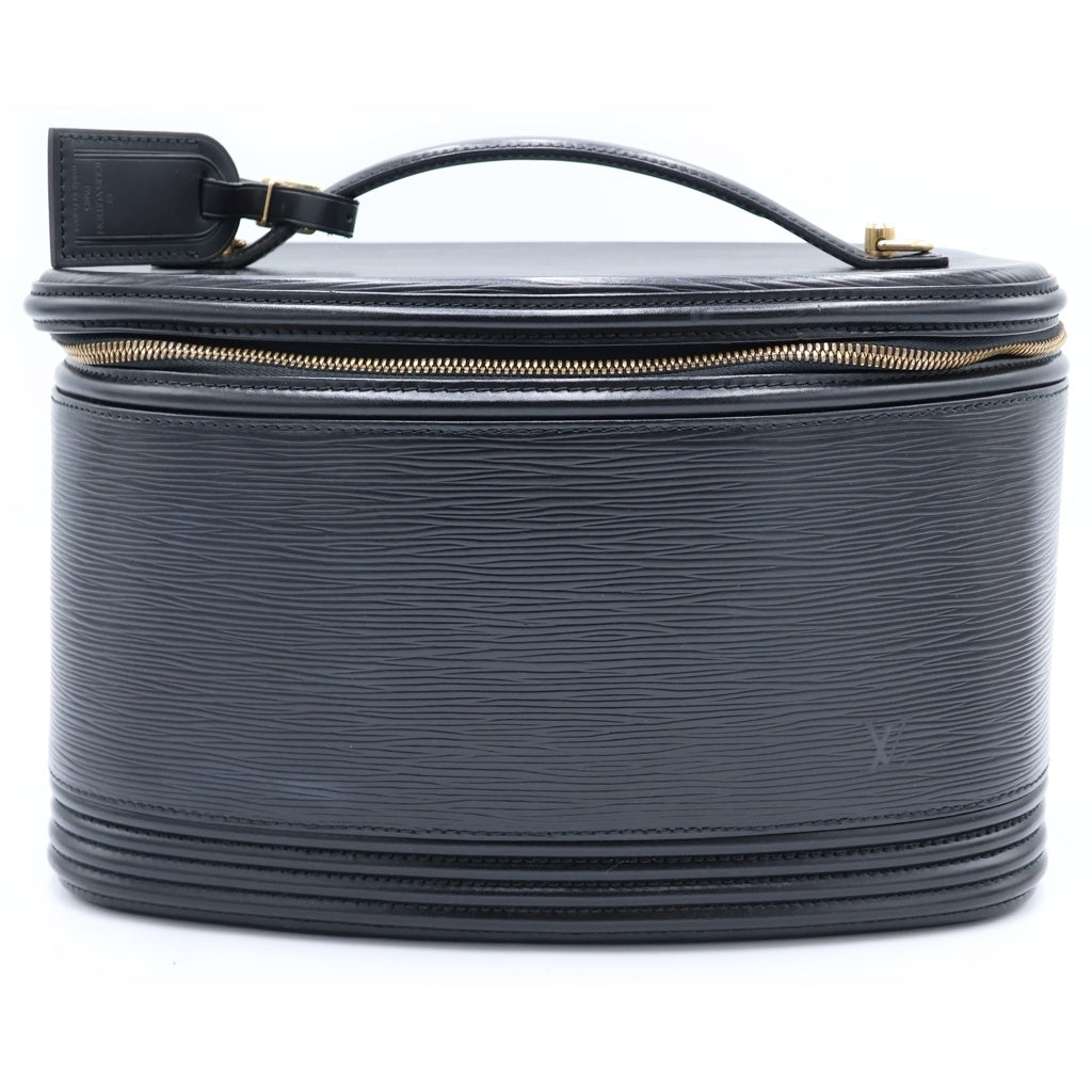 LOUIS VUITTON(ルイヴィトン) エピ ニース バニティ ハンドバッグ 収納 ケース ブラック ノワール レザー M48012 ゴールド金具 レディース