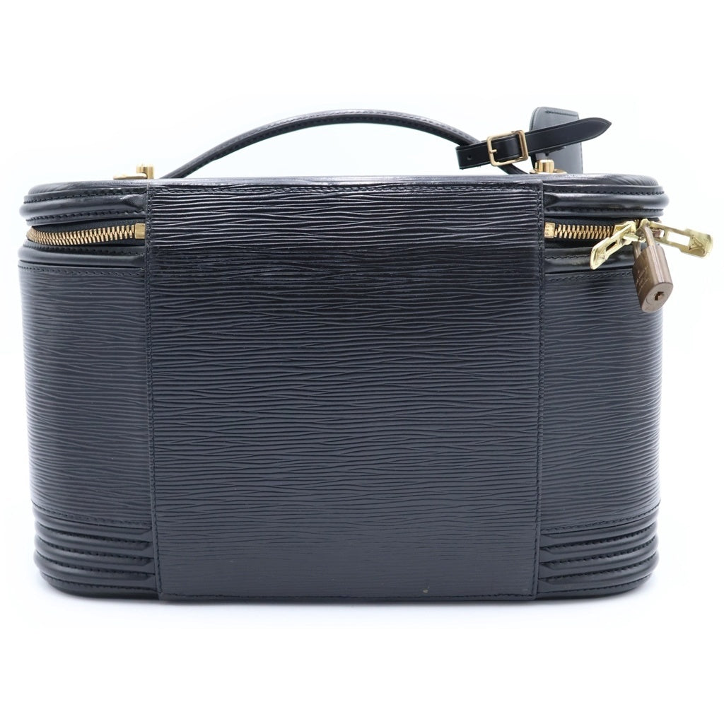LOUIS VUITTON(ルイヴィトン) エピ ニース バニティ ハンドバッグ 収納 ケース ブラック ノワール レザー M48012 ゴールド金具 レディース