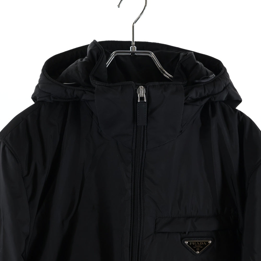 PRADA(プラダ) RE-NYLON リナイロン トライアングルロゴプレート パファー ダウンジャケット ブラック SGN955