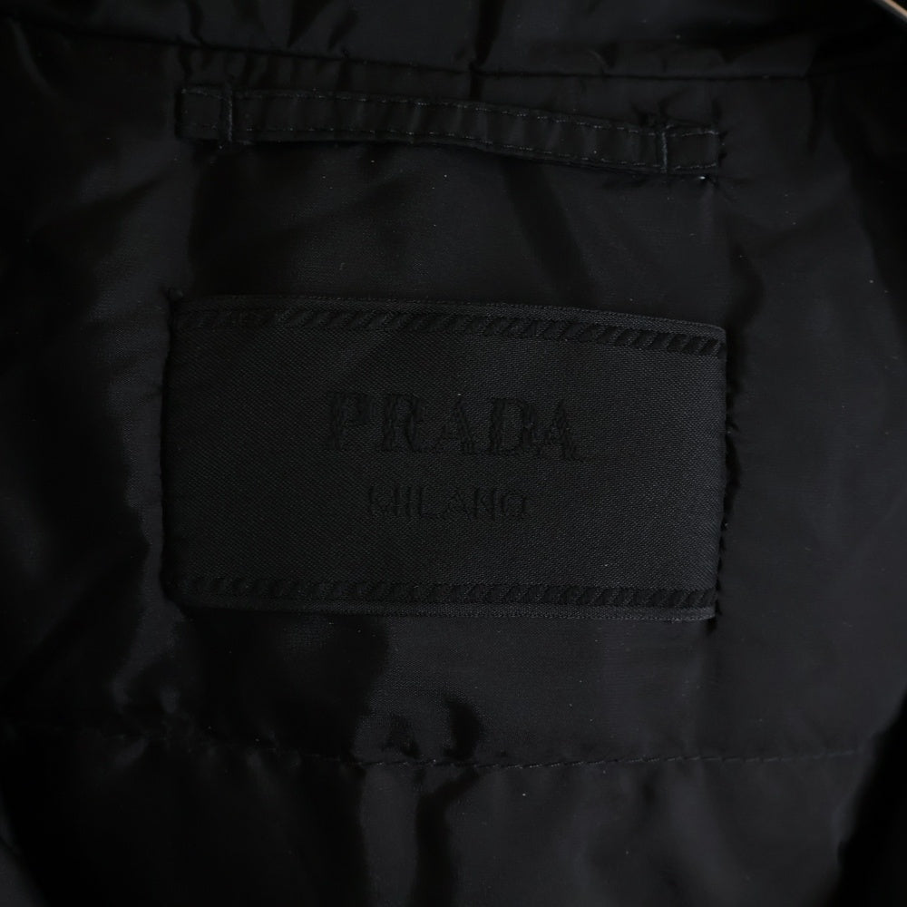 PRADA(プラダ) RE-NYLON リナイロン トライアングルロゴプレート パファー ダウンジャケット ブラック SGN955