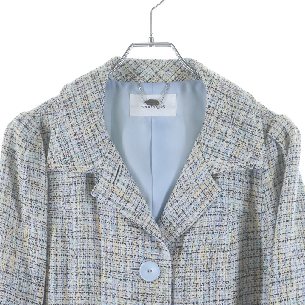 【美品】courreges クレージュ　デニム　ジャケット　ツイード　テーラード 楽天市場】クレージュ ジャケットの通販