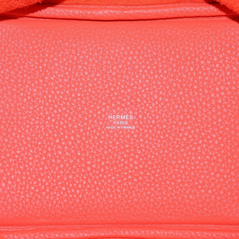 HERMES(エルメス) ピコタンロックPM トリヨンクレマンス ルージュピヴォワンヌ ハンドバッグ シルバー金具 レッド K刻印 レディース