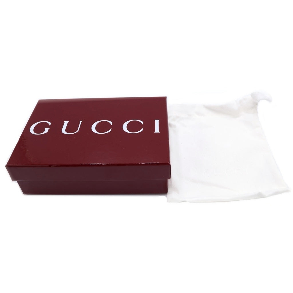 GUCCI(グッチ) ダブルG バイカラー ミニ ウォレット コンパクトウォレット ベージュ×オレンジ レザー 837957 ゴールド金具 レディース