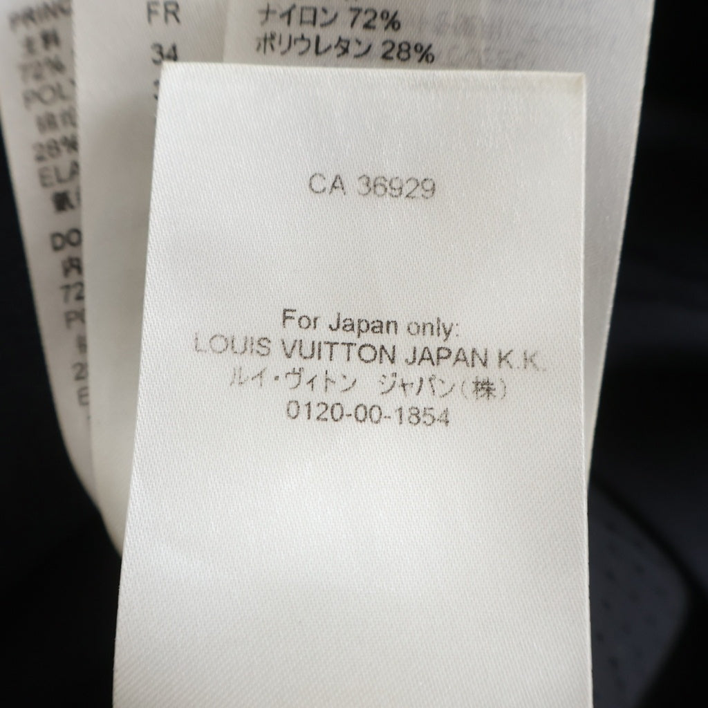 LOUIS VUITTON(ルイヴィトン) モノグラム ショートスリーブハイネックフィットドレス ワンピース ブラック RW202W NHY FJDR25 レディース