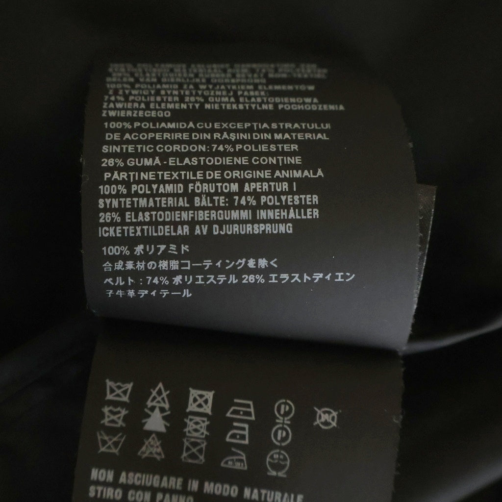 PRADA(プラダ) Re-Nylon リナイロン トライアングルロゴプレート ジップアップ コート ブラック レディース