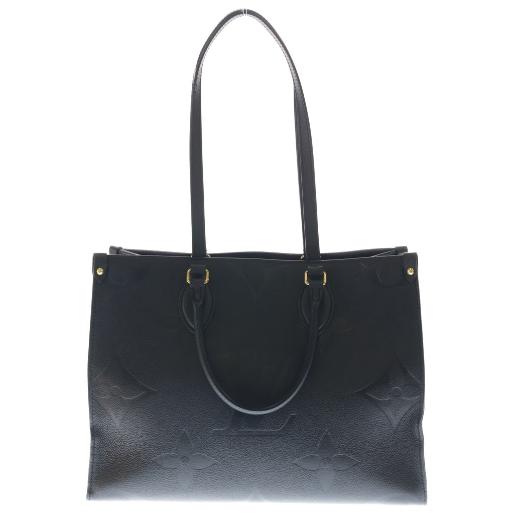 LOUIS VUITTON(ルイヴィトン) モノグラム・アンプラント オンザゴーMM ハンドバッグ ブラック ノワール レザー M45595 ゴールド金具 レディース