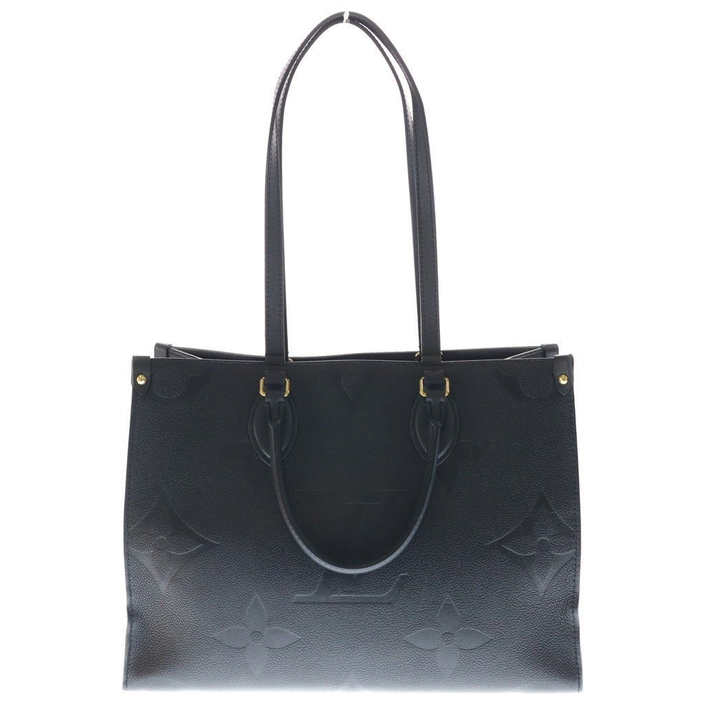LOUIS VUITTON(ルイヴィトン) モノグラム・アンプラント オンザゴーMM ハンドバッグ ブラック ノワール レザー M45595 ゴールド金具 レディース