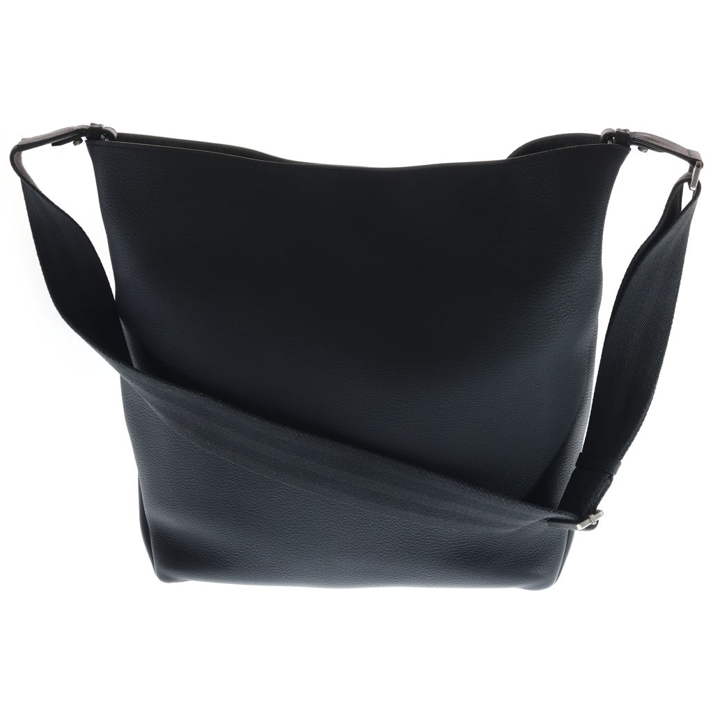 Christian Dior(クリスチャンディオール) バーティカル ホーボーバッグ ショルダーバッグ ブラック レザー シルバー金具 レディース