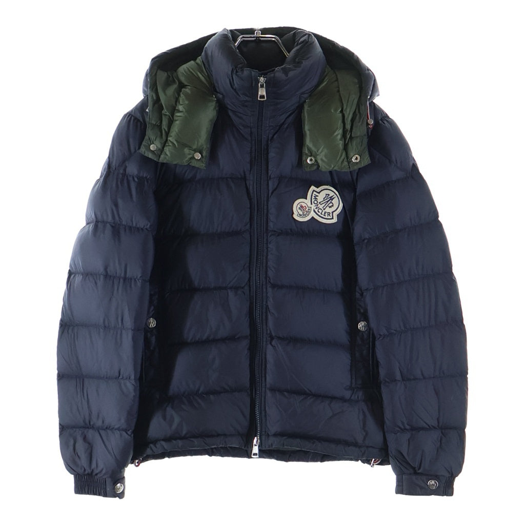 MONCLER(モンクレール) 18AW BRAMANT ワッペンロゴ フーデッド ダウンジャケット ネイビー D20914181149 53334