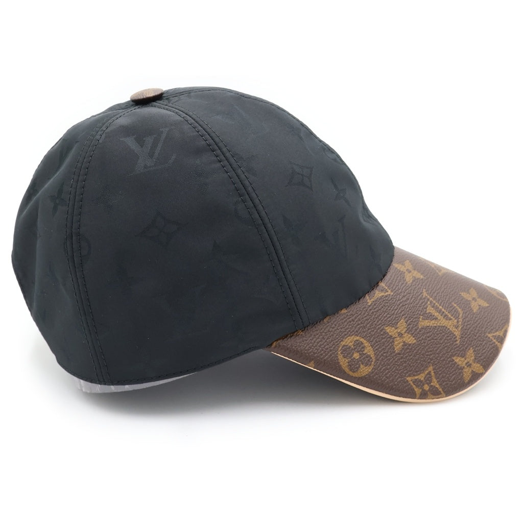 LOUIS VUITTON(ルイヴィトン) キャップ・LV ゲットレディー ノワール モノグラムキャンバス×レザー ブラック M76528