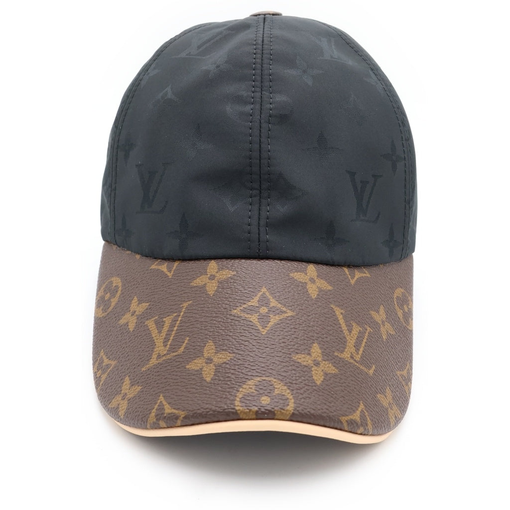LOUIS VUITTON(ルイヴィトン) キャップ・LV ゲットレディー ノワール モノグラムキャンバス×レザー ブラック M76528