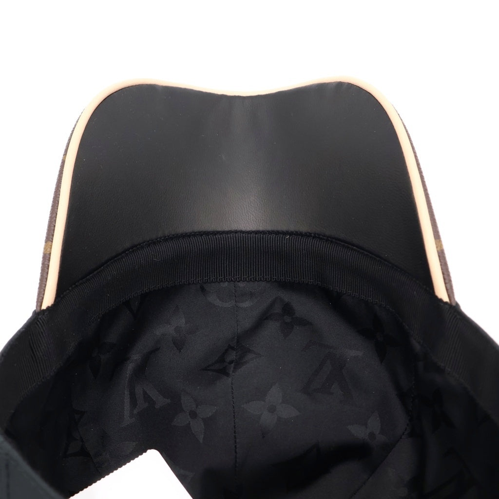 LOUIS VUITTON(ルイヴィトン) キャップ・LV ゲットレディー ノワール モノグラムキャンバス×レザー ブラック M76528