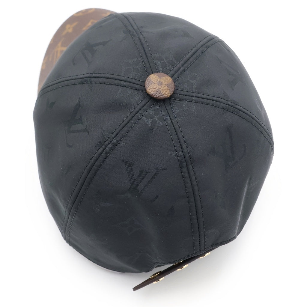 LOUIS VUITTON(ルイヴィトン) キャップ・LV ゲットレディー ノワール モノグラムキャンバス×レザー ブラック M76528
