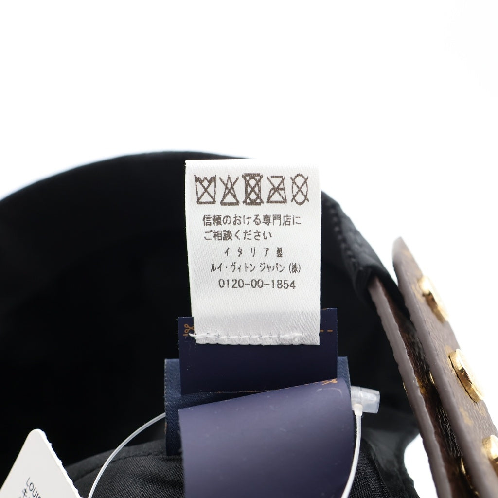 LOUIS VUITTON(ルイヴィトン) キャップ・LV ゲットレディー ノワール モノグラムキャンバス×レザー ブラック M76528