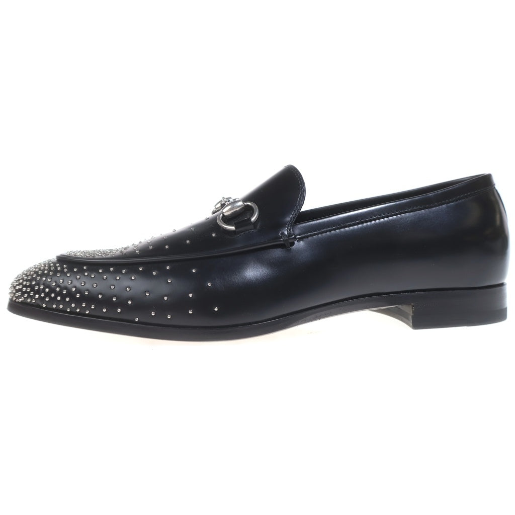 GUCCI(グッチ) ホースビット スタッズローファー ブラック 8 1/2 851395