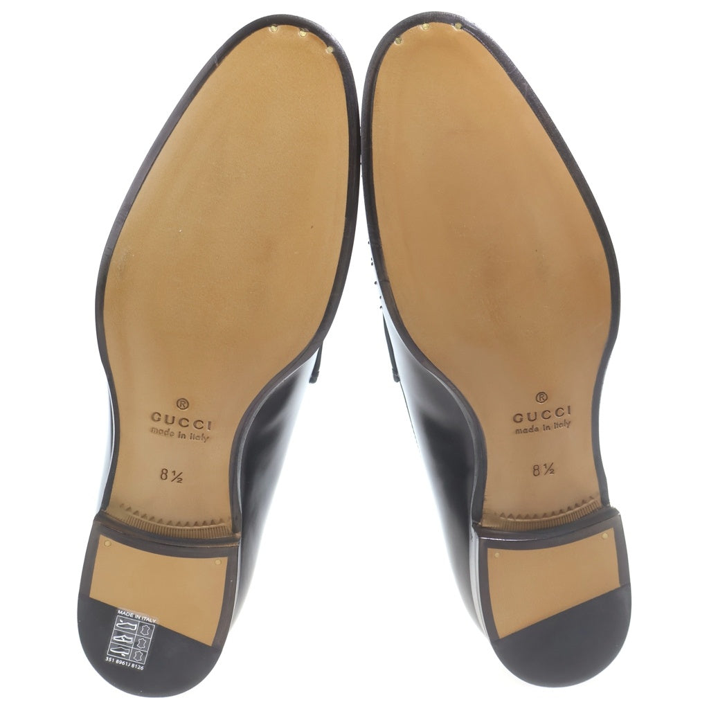GUCCI(グッチ) ホースビット スタッズローファー ブラック 8 1/2 851395