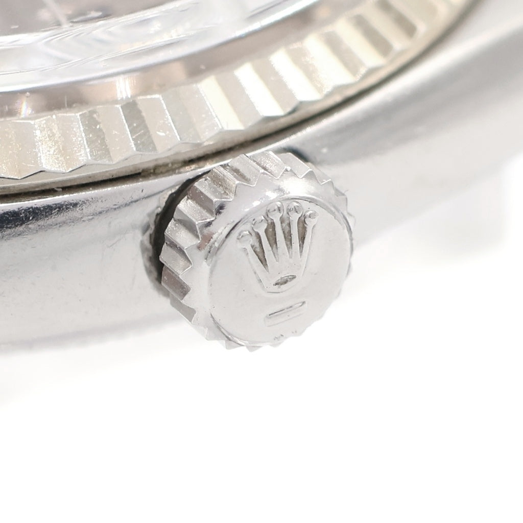 ROLEX(ロレックス) デイトジャスト グレー文字盤 SS×WG/AT ステンレス×ホワイトゴールド オートマ 自動巻き 腕時計 16014