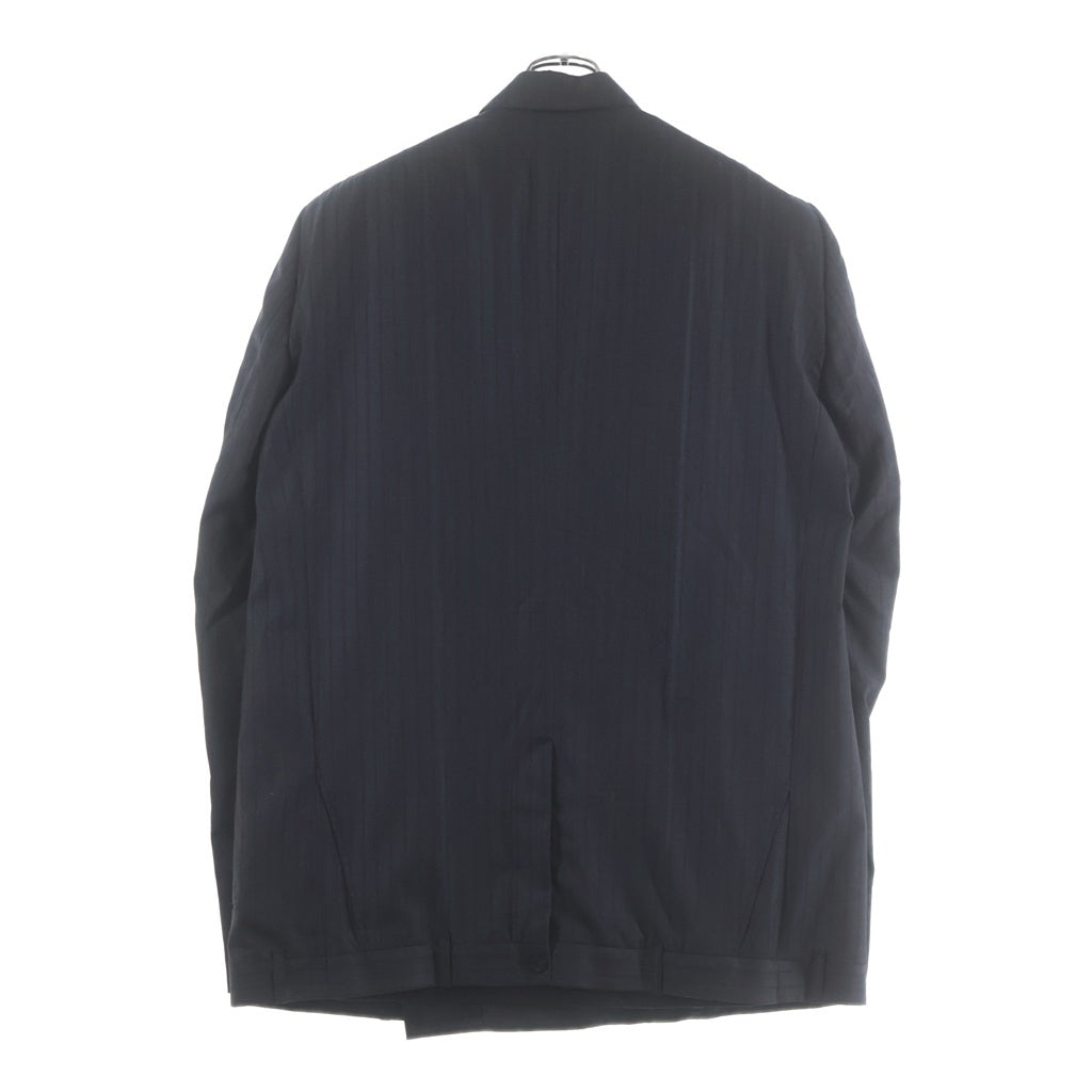 BALENCIAGA(バレンシアガ) Pinstripe Tailoring Wool Deconstructed DB Jacket ピンストライプ総柄 デコンストラクテッド ダブルブレスト テーラードジャケット 768745 TPT05