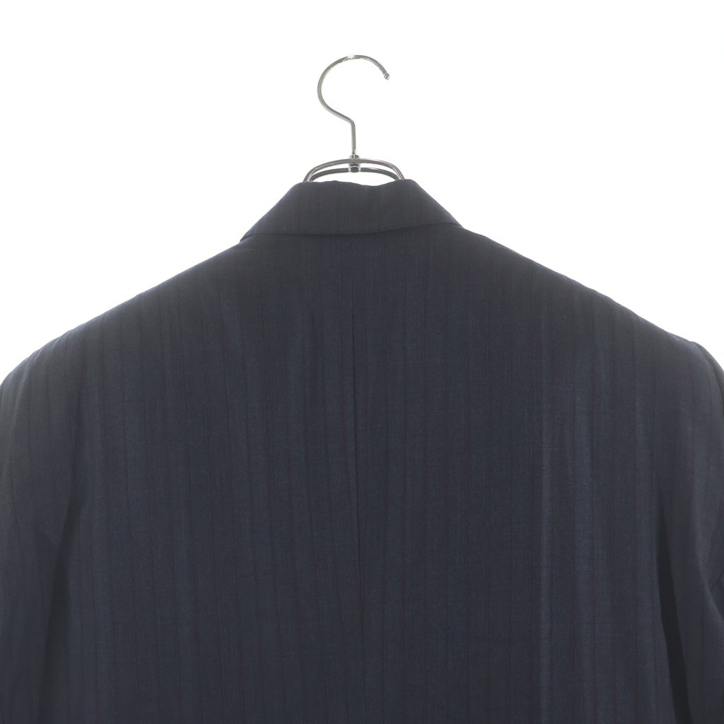 BALENCIAGA(バレンシアガ) Pinstripe Tailoring Wool Deconstructed DB Jacket ピンストライプ総柄 デコンストラクテッド ダブルブレスト テーラードジャケット 768745 TPT05
