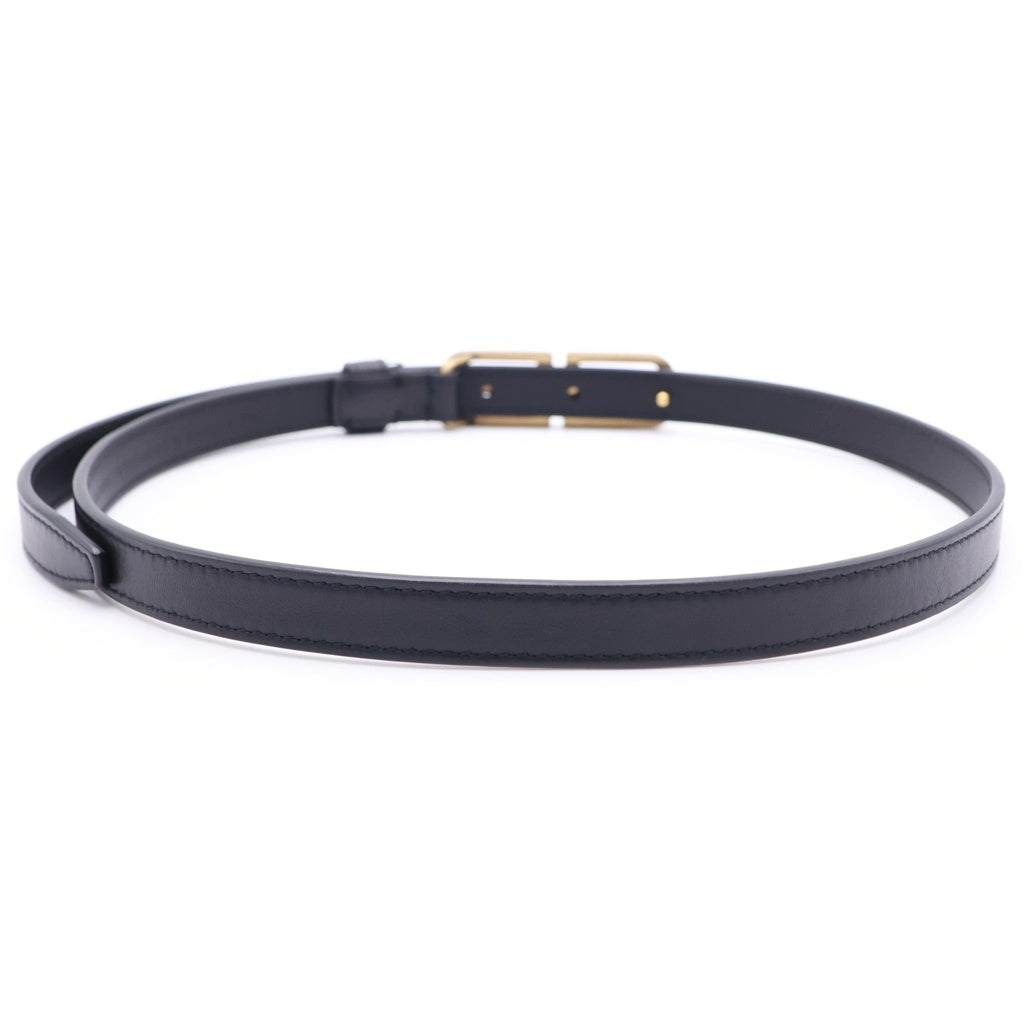 BALENCIAGA(バレンシアガ) BBシグネチャーベルト レザー ブラック ゴールド金具 703105 レディース