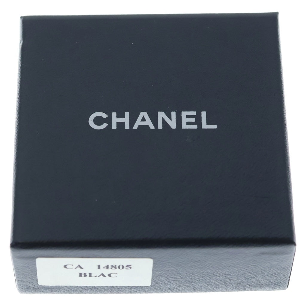 CHANEL(シャネル) ココマーク ラインストーン ピアス ダークシルバー GP レディース