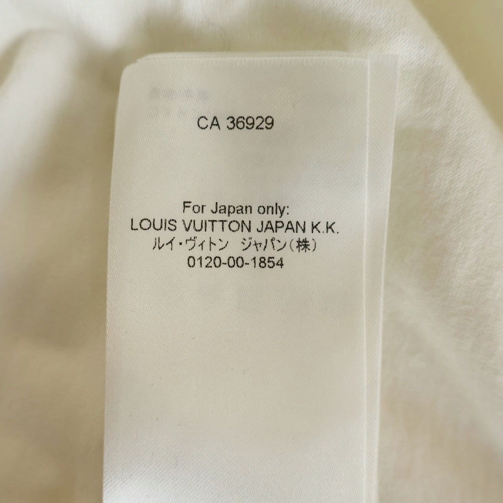 LOUIS VUITTON(ルイヴィトン) LVエンボスロゴ インサイドアウト 半袖Tシャツ カットソー ホワイト RM241Q DT3 HNY55W