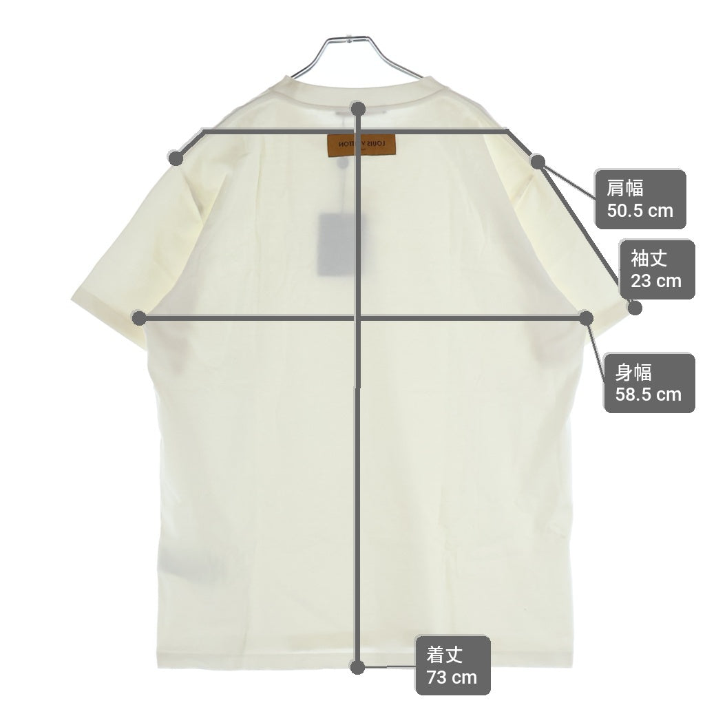 LOUIS VUITTON(ルイヴィトン) LVエンボスロゴ インサイドアウト 半袖Tシャツ カットソー ホワイト RM241Q DT3 HNY55W