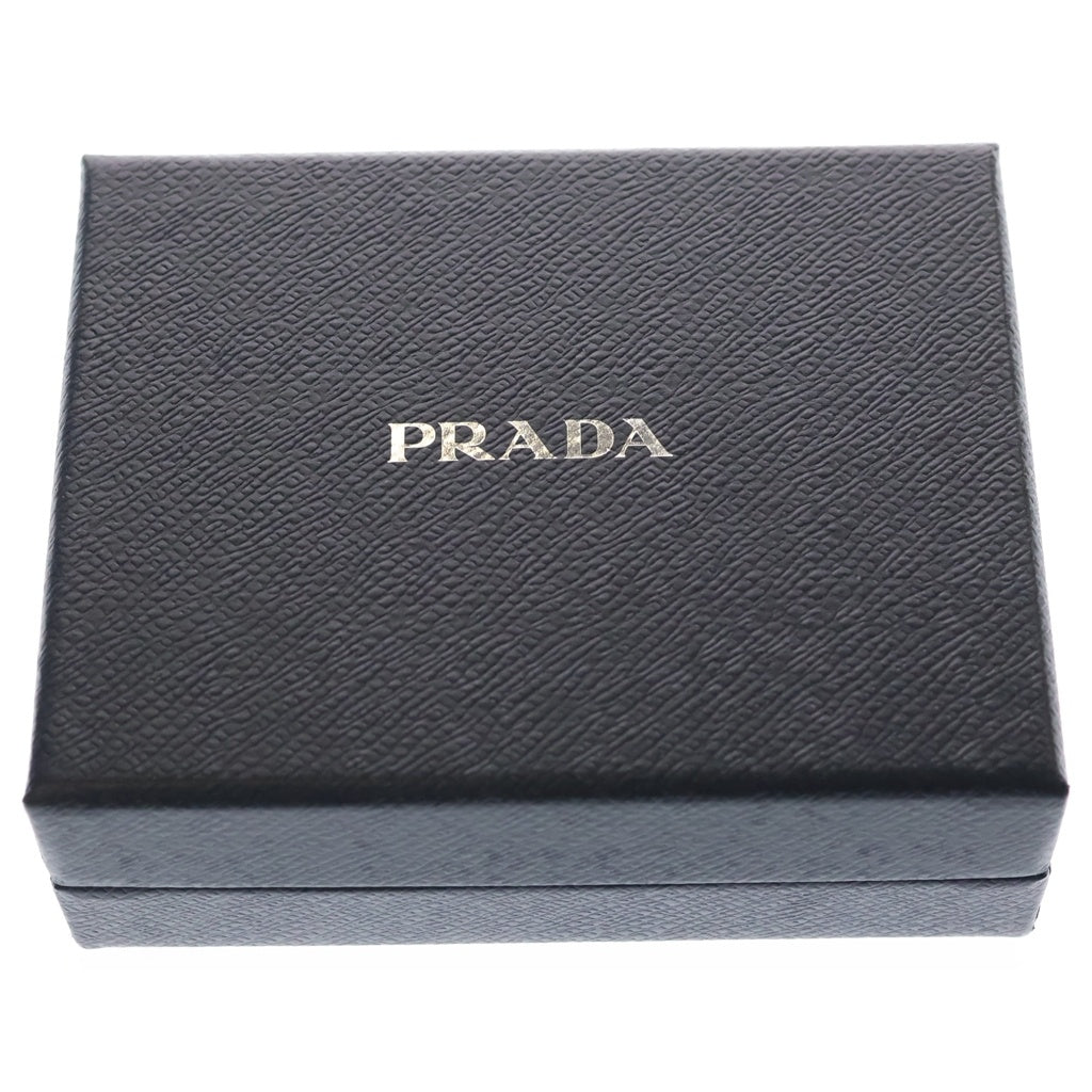 PRADA(プラダ) サフィアーノ トライアングルロゴ レザー 二つ折り財布 コンパクトウォレット 1ML018 ブラック