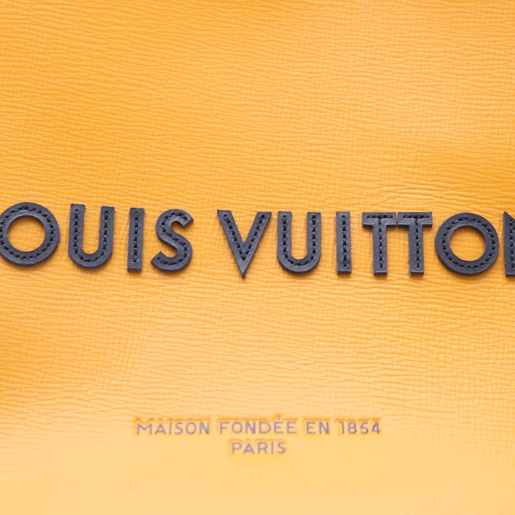 LOUIS VUITTON(ルイヴィトン) ショッパー・トート MINI 2WAYバッグ ハンドバッグ ショルダーバッグ オレンジ×ブルー レザー M28310 シルバー金具 レディース