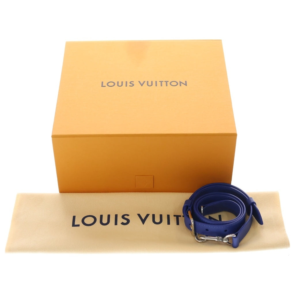 LOUIS VUITTON(ルイヴィトン) ショッパー・トート MINI 2WAYバッグ ハンドバッグ ショルダーバッグ オレンジ×ブルー レザー M28310 シルバー金具 レディース
