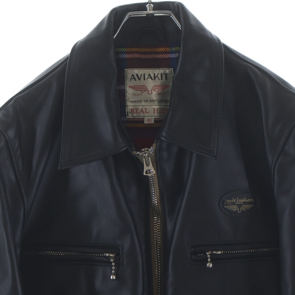 Lewis Leathers(ルイスレザー) #551 DOMINATOR ドミネーター レザー ジップアップ シングルライダース ジャケット ブラック
