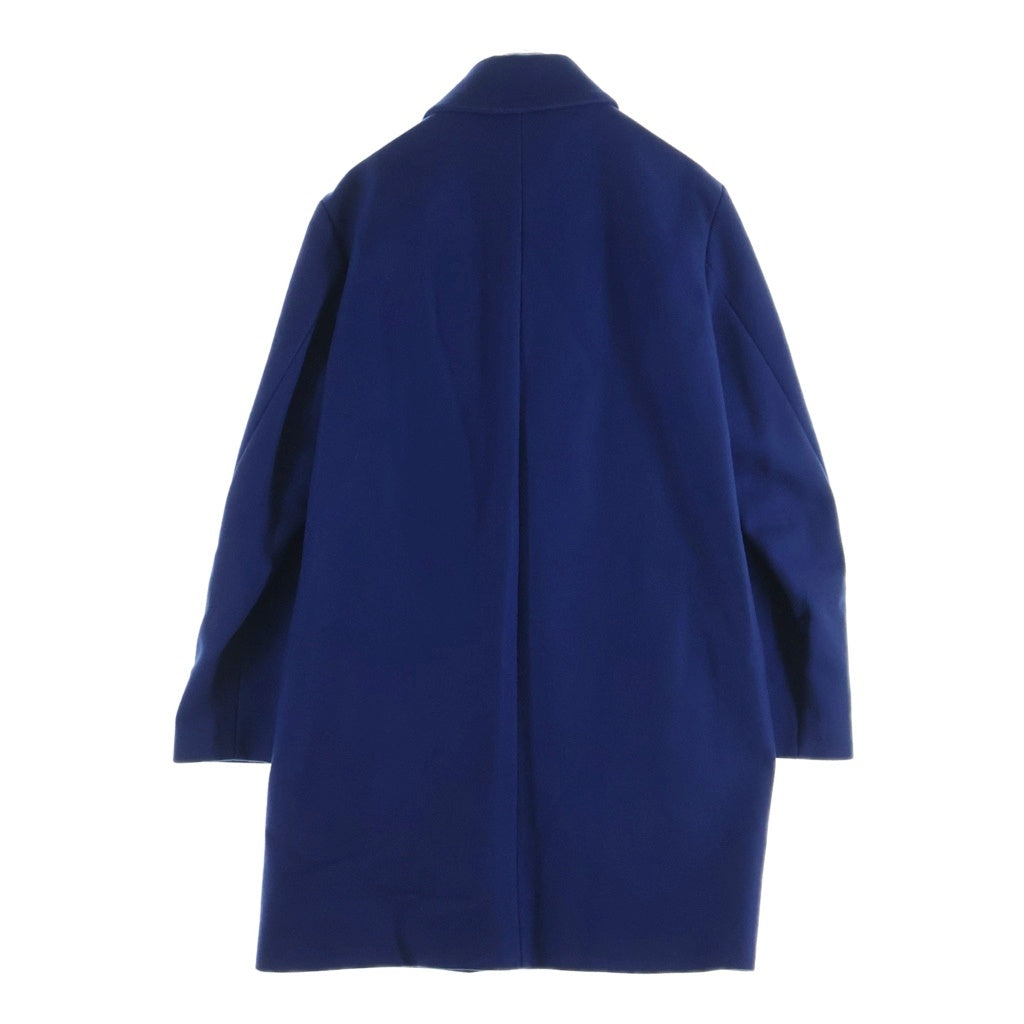 RAF SIMONS(ラフシモンズ) カシミヤ混 ウール ステンカラー ロングコート ブルー RS 6136
