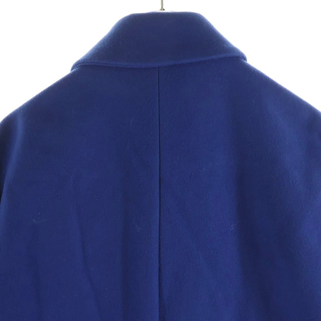 RAF SIMONS(ラフシモンズ) カシミヤ混 ウール ステンカラー ロングコート ブルー RS 6136