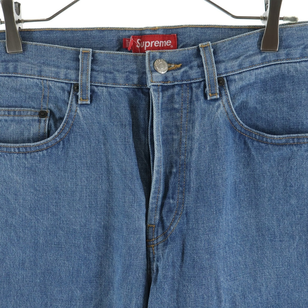 SUPREME(シュプリーム) Stone Washed Slim Jean ストーン ウォッシュド スリム デニム パンツ ジーンズ インディゴ