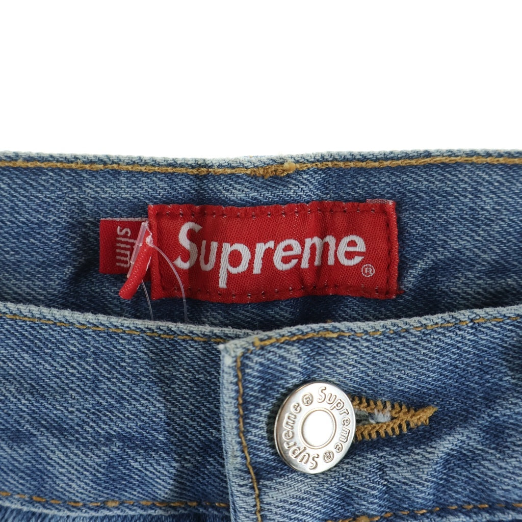 SUPREME(シュプリーム) Stone Washed Slim Jean ストーン ウォッシュド スリム デニム パンツ ジーンズ インディゴ