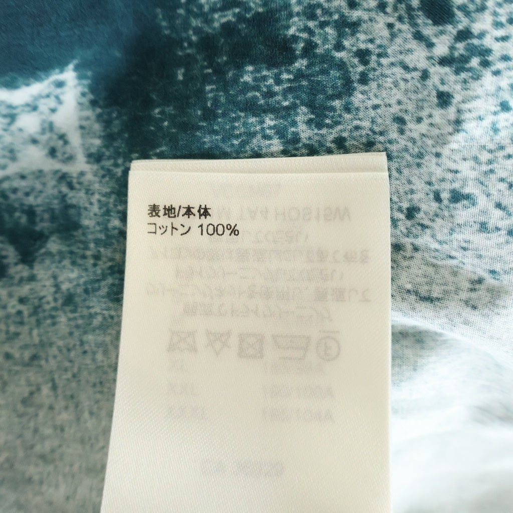 LOUIS VUITTON(ルイヴィトン) 23SS モノグラムグラフィック長袖シャツ 総柄 LVチャーム ホワイト/グリーン RM231M TA4 HOS15W