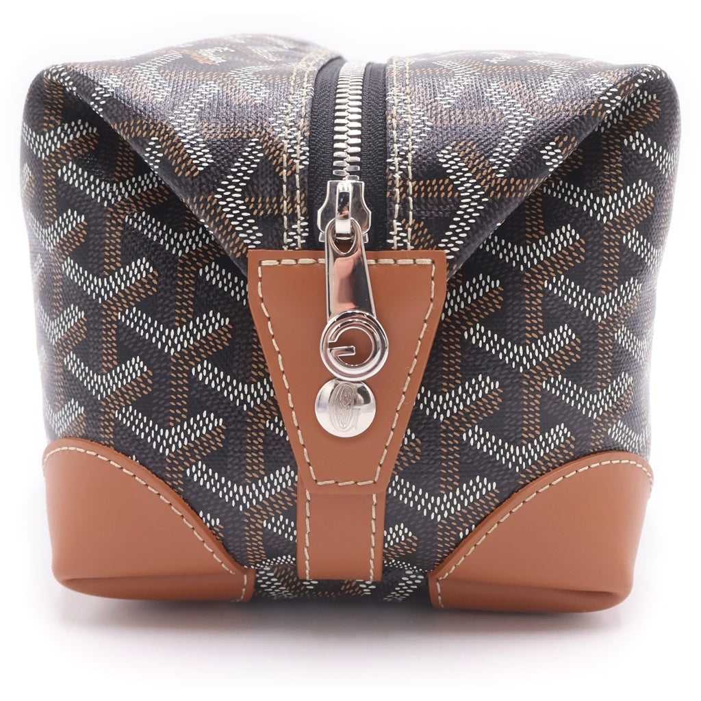 GOYARD(ゴヤール) ボウリング25 トイレタリーバッグ PVC レザー セカンドバッグ クラッチバッグ ポーチ BOWLIN025TY01CL03P ブラック レディース
